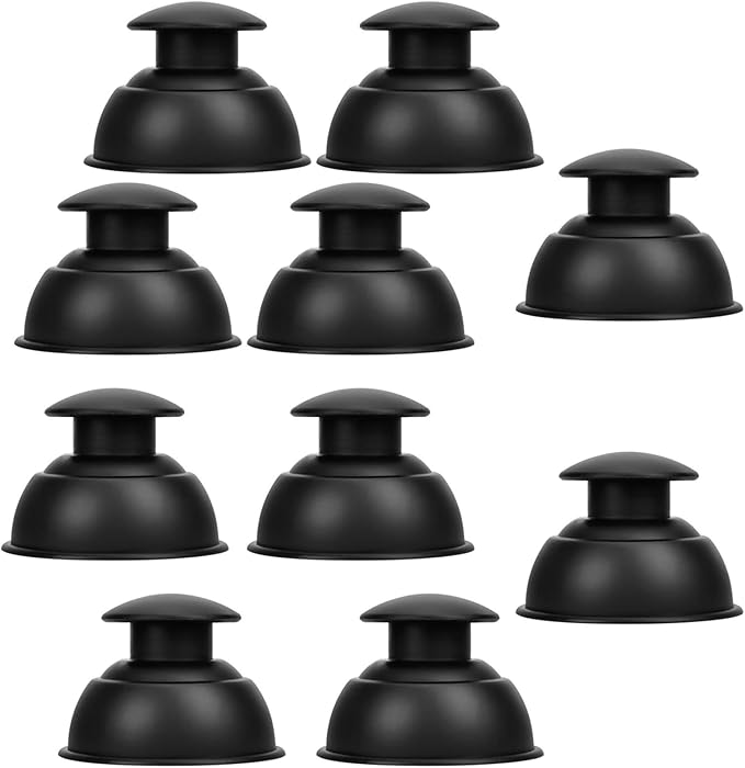Silicone Cupping Therapy Sets 10pcs,Professional Vacuum Cupping for Myofascial Massage/Joint Pain/Anti Cellulite/Deep Muscle Relief & More(10pcs,Black)-Ruum Studio Home
