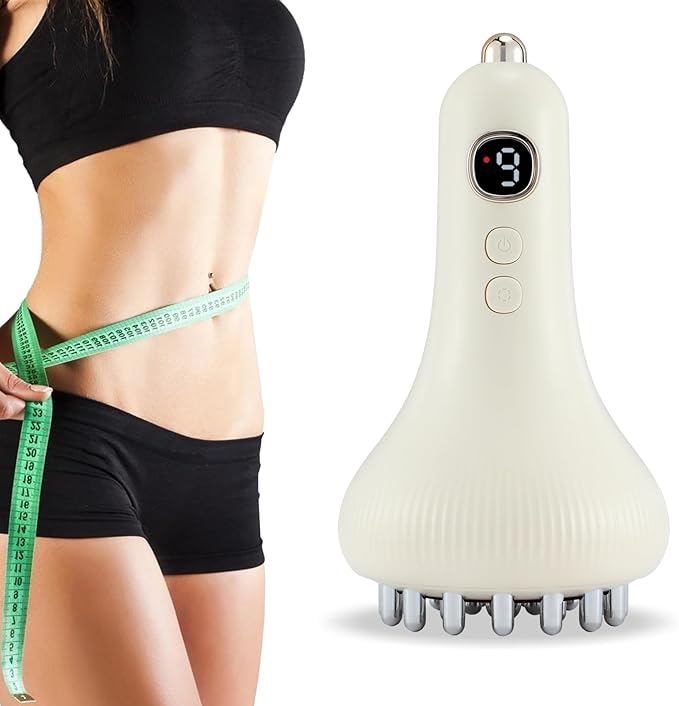 Microcurrent Lymphatic Drainage Massager for Legs Arms Belly, Body Sculpting Machine with Microcurrent, Cellulite Massage Tool,Light, Heat & Vibration, Promotes Circulation Skin Renewal-Ruum Studio Home