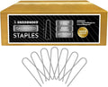 Sandbaggy Galvanized 6-Inch Landscape Staples ~ 9 Gauge Steel - Fabric Pins, Garden Earth Stakes, Ground Cover, Fence Anchors, Lawn Nails ~ Trusted by Organic Farmers Across The USA (1,000 Staples)-Ruum Studio Home