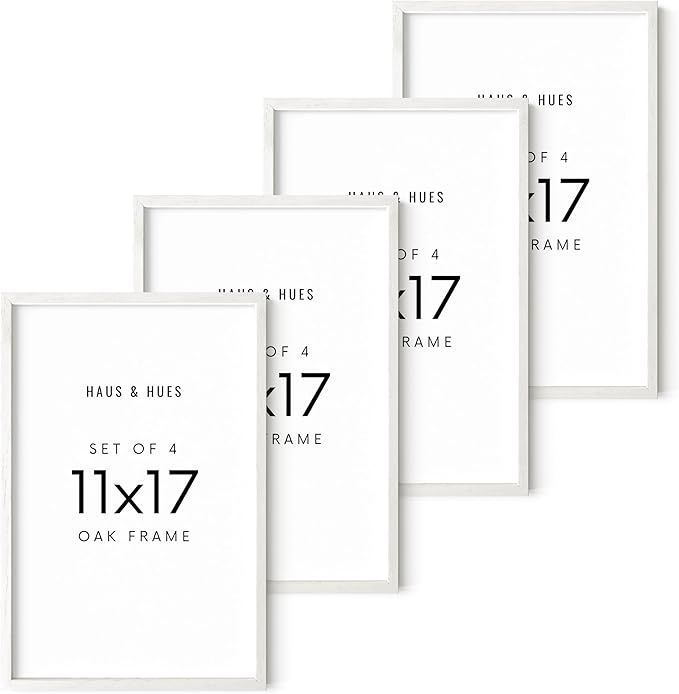 HAUS AND HUES Standalone White Oak Frame Set of 4-11x17-Ruum Studio Home