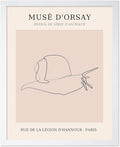 Poster Master Vintage Poster - Retro One Line Snail Drawing Print - Snail Line Art - Minimal Gift for Men, Women, Animal Lover - Abstract Wall Decor for Home, Office, 11x14 White Framed-Ruum Studio Home