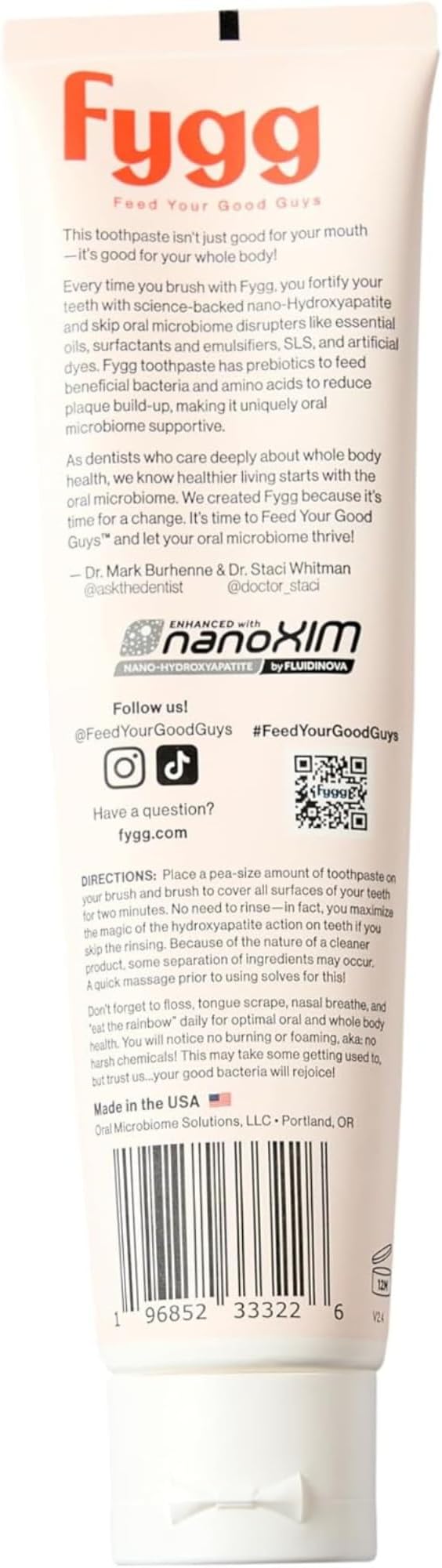 Nano Hydroxyapatite Toothpaste with Prebiotics | Fluoride & SLS Free with Hydroxyapatite | Remineralizing nHA Tooth Paste for Sensitive Teeth | Chocolate Swirl, 4 Oz-Ruum Studio Home