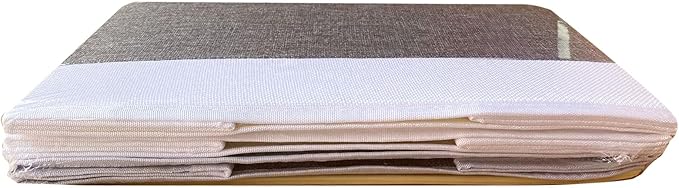 Yawinhe Foldable Storage Basket 3-Pack, Large Fabric Bins with Rope Handle, Used for Organizing Shelves, Closets, Clothes, 12.99''Lx9.05''Wx7.87''H, White/Grey-Ruum Studio Home