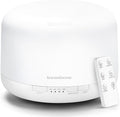 InnoGear 500ml Essential Oil Diffuser with Remote Control, Premium Ultrasonic Aromatherapy Diffusers Scent Humidifier Vaporizer Auto-Off Timer for Large Room Home, Basic White-Ruum Studio Home