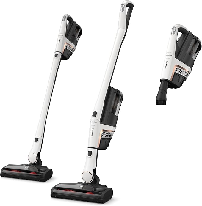 Miele Triflex HX2 Cordless Stick Vacuum Cleaner, 60 min runtime, Lotus White / Rose Gold-Ruum Studio Home