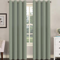 H.VERSAILTEX Room Darkening Curtains for Living Room Light Reducing Thermal Insulated Window Treatment Panels/Drapes Grommet Top 2 Panels Sea Grass - 52 x 84 Inches-Ruum Studio Home