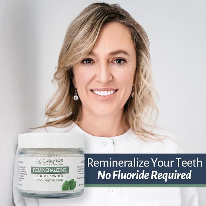 Remineralizing Tooth Powder | Fluoride-Free Hydroxyapatite Formula | Supports Enamel Strength & Oral Wellness | Safe, Clean Ingredients | Cool Mint Flavor-Ruum Studio Home