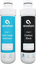 Avalon Genuine 2 Stage Replacement Filters For All Avalon Branded Bottleless Water Coolers NSF Certified, 2 Count (Pack of 1)-Ruum Studio Home