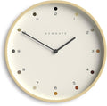 NEWGATE® Mr Clarke Wall Clock | Large Scandi Inspired Plywood Clock | 16 inch | Pale Wood case with Designer dot dial | Modern Minimalist Design for Kitchen, Living Room or Office-Ruum Studio Home