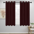Easy-Going Blackout Curtains for Bedroom, Solid Thermal Insulated Grommet and Noise Reduction Window Drapes, Room Darkening Curtains for Living Room, 2 Panels (52x46 in,Wine)-Ruum Studio Home