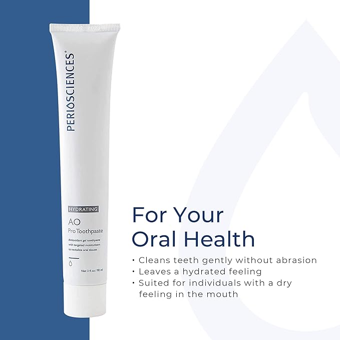 PerioSciences AO ProToothpaste Hydrating with Nano Hydroxyapatite 3 fl oz / 90ml - Pack of 2-Ruum Studio Home