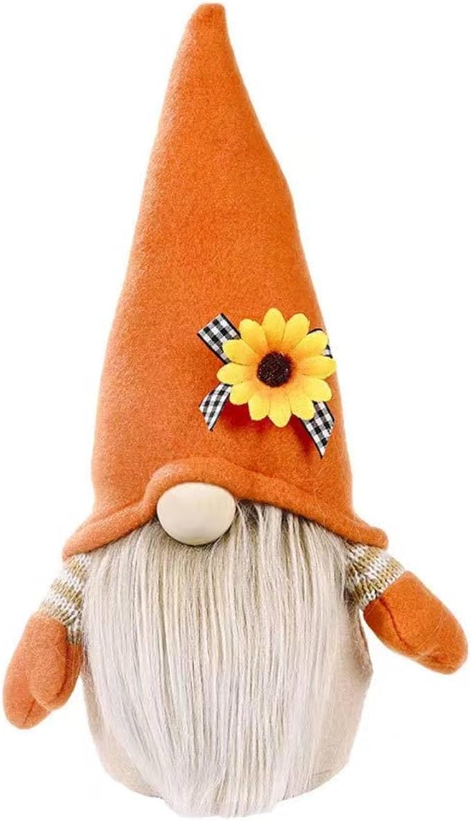 Fall Decoration for Home,Fall Decor Gnome Plush for Tiered Tray,Sunflower Plush Gnomes Autumn Gnomes Gifts Farmhouse Harvest Table Decoration,Thanksgiving Gnome Decor,Boy-Ruum Studio Home
