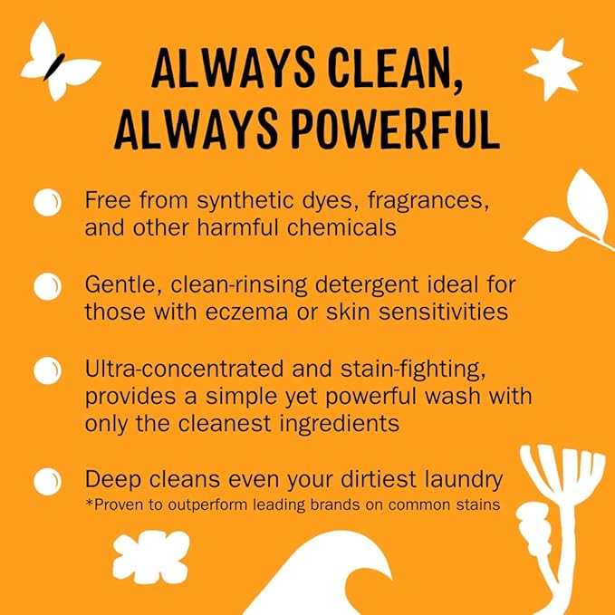Molly's Suds Original Laundry Detergent Powder | Clean Laundry Detergent Powder for Sensitive Skin | Simple, Effective Ingredients, Stain Fighting | 120 Loads (Citrus Grove)-Ruum Studio Home