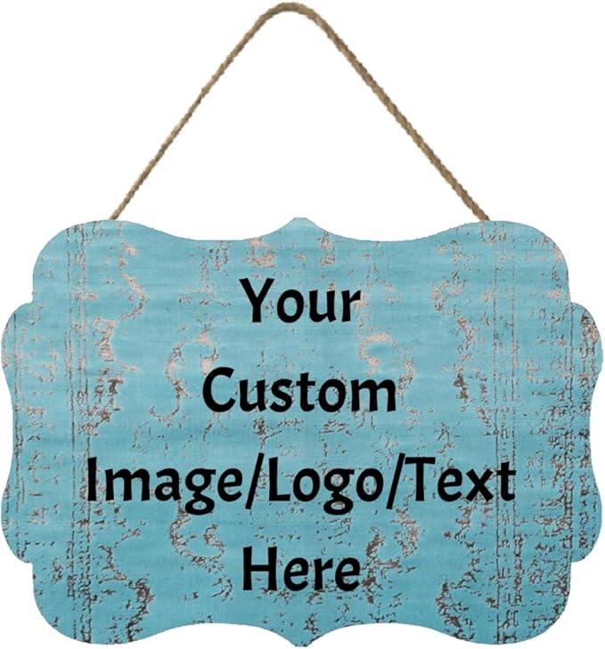 Personalized Custom Wooden Signs with Any Text Name for Home Door Man Cave Bar Family Farmhouse Decorative Home Kitchen Rustic Wall Decor-Ruum Studio Home