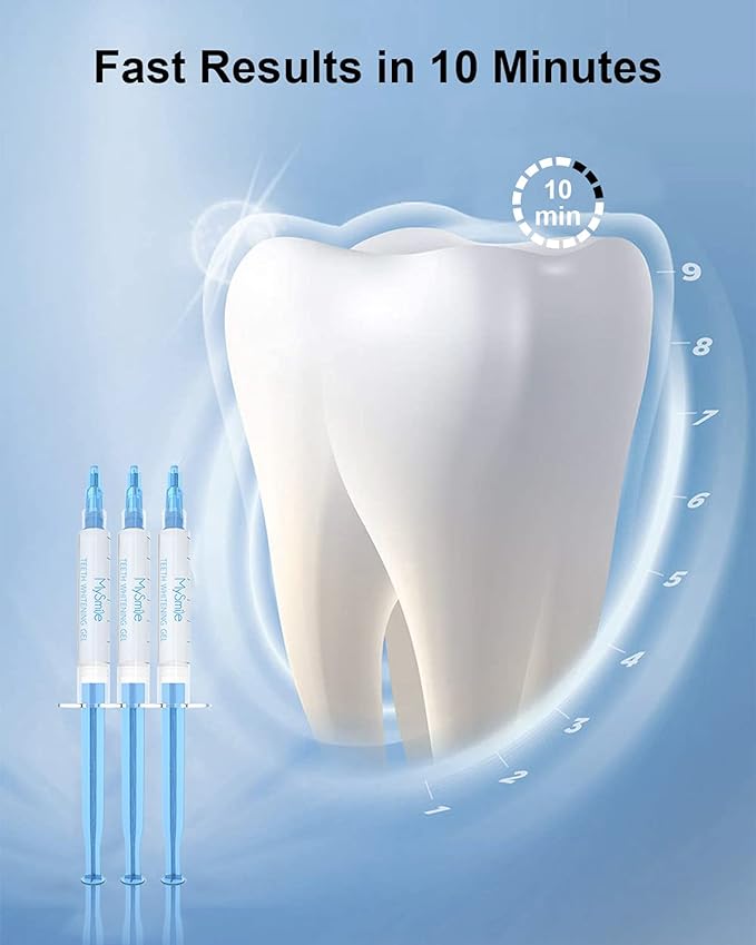 MySmile Teeth Whitening Gel Pen Refill Pack, 3 Non-Sensitive Teeth Whitening Pen, Deluxe Teeth Whitener Dental Grade Tooth Whitening Gel with Carbamide Peroxide for Home, 10 min Fast Result-Ruum Studio Home