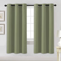 H.VERSAILTEX Blackout Curtains for Bedroom Thermal Insulated Room Darkening Living Room Curtains 72 Inch Long Grommet Privacy Protection Window Curtain Panels/Drapes for Nursery, 2 Panels, Sage-Ruum Studio Home