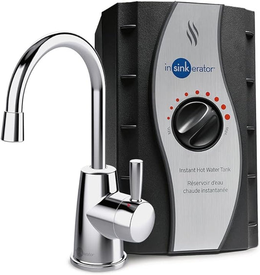 InSinkErator Stainless Steel Tank, H250C-SS HOT250 System, Single-Handle Faucet in Chrome with2/3-Gallon Instant Hot Water Dispenser-Ruum Studio Home