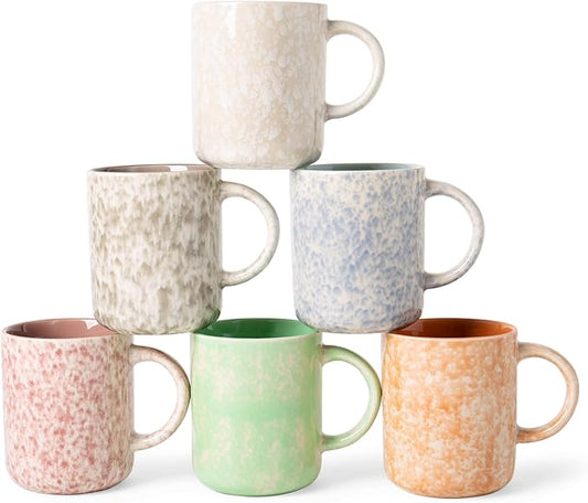 17 OZ Coffee Mugs Set of 6, Modern Mugs Set with handle for Tea/Latte/Cappuccino/Milk/Cocoa.-Ruum Studio Home