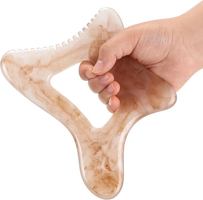 Body Gua Sha Tool Large Gua Sha Body Tool Cellulite Massage Tool (Resin) Lymphatic Drainage Tool Guasha Tool for Face, Back, Legs, Women's Body Shaping Tools-Ruum Studio Home