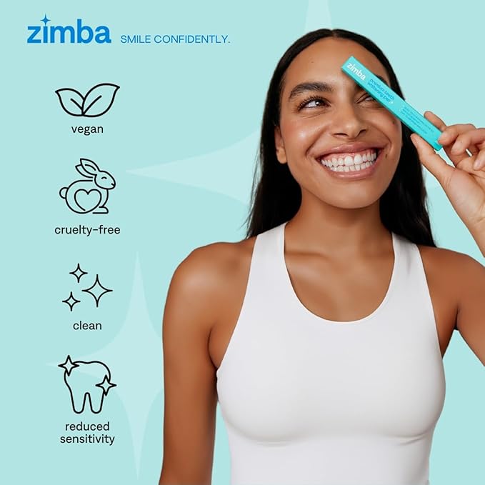 Zimba Travel Teeth Whitening Pen - Effective, Travel-Friendly, and Easy to Use Gel Whitening Pen - Stain Remover and Teeth Whitener for Coffee, Wine, Soda, and Other Stains (1 Pack)-Ruum Studio Home