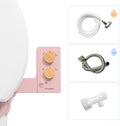 TUSHY 3.0 Spa Cool to Warm Water Bidet Attachment. Easy Universal Toilet Seat Install, Requires Sink Connection for Temperature Control. Fresh Self Cleaning Clean Water (Pink/Bamboo)-Ruum Studio Home