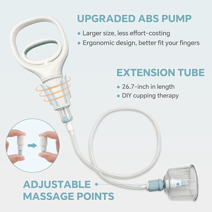 Cupping Kit for Massage Therapy 20 Suction Cups for Back Muscle Body Physical Pain Relief Cupping Set with Carring Case-Ruum Studio Home