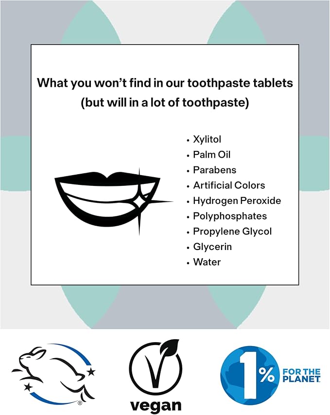 New Formula, Unpaste Toothpaste Tablets, Now w/Nano-HYDROXYAPATITE, Fluoride-Free Mint Remineralizing Tablet, Xylitol Free, Vegan, Plastic Free, Travel-Friendly, Resealable Packet, 125ct/2 mo Supply-Ruum Studio Home