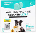 Uproot Clean Washing Machine Cleaner Tablets Ultra - 40% Stronger Formula: Designed for Pet Owners, Remove Residue, Grime & Odors, Compatible with HE, Top & Front Load, 24 Pack - 12 Month Supply-Ruum Studio Home