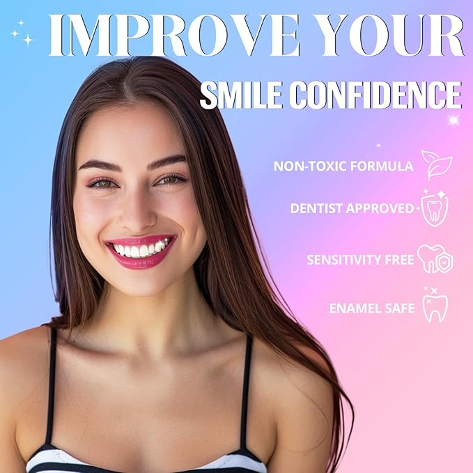 Teeth Whitening Strips White Strip - 28 Pcs Sensitive Whiten Stripe, Natural Enamel Safe Non-Slip Dry Product,30 Minutes Fast Effects Tooth Whitener,14 Treatments Mint Kit for Home Family Travel Work-Ruum Studio Home