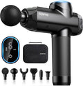 RENPHO Massage Gun Deep Tissue with 12mm Amplitude, Percussion Muscle Massage Gun, Portable Electric Handheld Massager Gun, LED Touch Display Carry Case Power-Ruum Studio Home