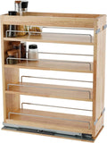 DINDON Pull Out Spice Rack Organizer for Cabinet, (5" W x 21.9" D x 25.2" H) Multi-Use Wood Pull Out Cabinet Organizer Slide Out Shelf Cabinet Storage for Kitchen, Pantry Organization-Ruum Studio Home