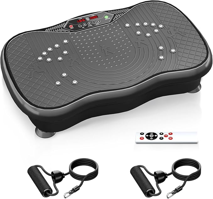 Vibration Plate Exercise Machine,Vibration Plate for Lymphatic Drainage,Whole Body Vibration Platform Portable Home for Weight Loss Muscle Toning & Fitness.-Ruum Studio Home