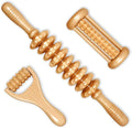 3Pcs Wooden Massage Tools，Lymphatic Drainage Massager ，Maderoterapia Kit for Deep Tissue，Muscle Pain Relief, Anti-Cellulite，Body Sculpting & Shaping，Foot Roller for Plantar Fasciitis-Ruum Studio Home