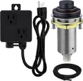 SinkTop Air Switch Kit (Long Full Brass Button) for Disposal, Dual Outlet, (Oil Rubbed Bronze)-Ruum Studio Home