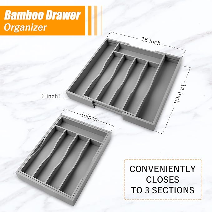 Kitchen Silverware Drawer Organizer and Storage Best Grandpa Grandfather Elder Men Father Day Grandparents Great Papaw Peepaw Grampy Pawpaw Granddad Happy Birthday Christmas Xmas Unique Cool Gifts-Ruum Studio Home