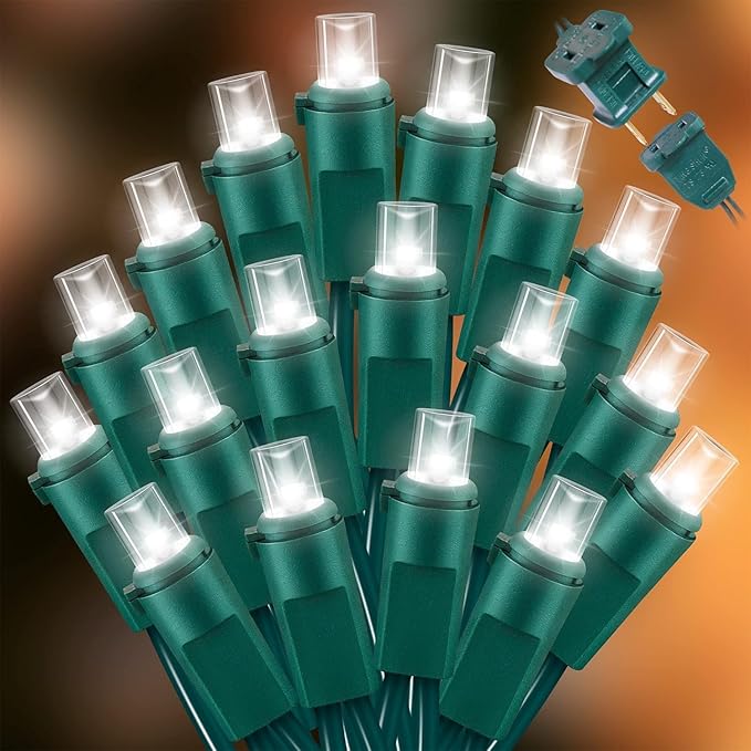 150 LED White String Lights - LED Christmas Decoration, Mini led Lights for Indoor Outdoor Home Holiday Party Wedding Independence Day Decoration-Ruum Studio Home