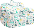 ALIMORDEN Kids Ultra-Soft Snuggle Foam Filled Chair, Single Cuddly Sofa for Boys and Girls, Dinosaur-Ruum Studio Home