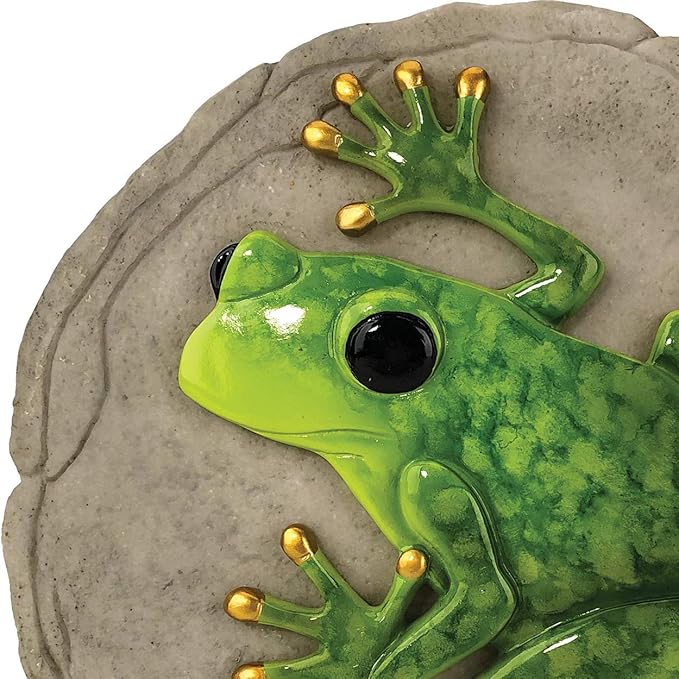 Spoontiques -Garden Décor - Raised Frog Stepping Stone - Decorative Stone for Garden-Ruum Studio Home