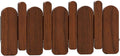 Wall Mounted Piano Key Hanger | Flip Style Hook | Entrance Wall Art Hook, Made of Oak Wood (3 Times Painted, 4 Times Polished) (Arc Walnut, 4Hooks)-Ruum Studio Home
