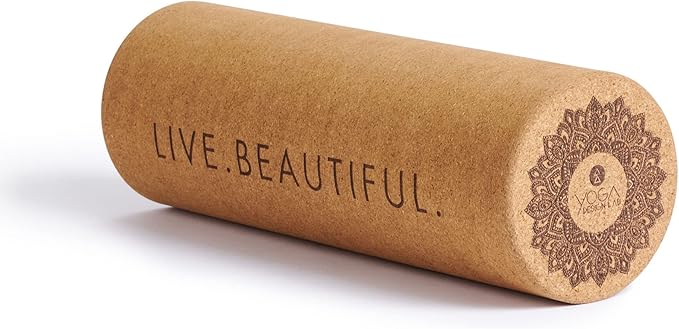 Yoga Design LAB | The Cork Roller | Release Tight Muscles, Improve Circulation, Decrease Soreness, Massages Tissue | Ideal for All Areas of The Body arms, Legs, Back | Travel Friendly (Mandala Tonal)-Ruum Studio Home