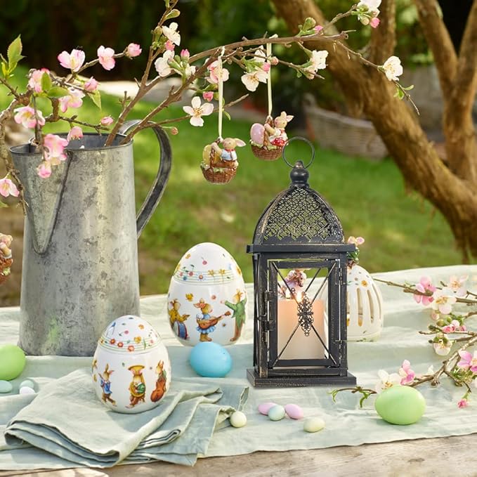 NEEDOMO 14.4" Outdoor Lantern, Large Vintage Lanters Decorative Indoor with Clear Glass, Metal Candle Lantern Decor for Home, Table, Patio, Front Porch, Rustic Farmhouse Wedding Shelf-Ruum Studio Home