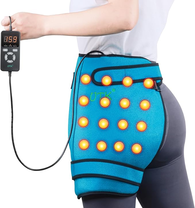 UTK Hip Heating Pad for Sciatica Pain Relief, Far Infrared Heating Pads with 16 Natural Jades & Smart Controller, Lower Back/Thigh/Buttock/Abdomen Electric Heat Pad for Women, FSA-HSA Eligible-Ruum Studio Home
