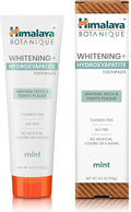 Himalaya Botanique Whitening + Hydroxyapatite Toothpaste for Whiter Teeth & Fresher Breath with Hydroxyapatite Support & Mint Flavor, Fluoride-Free, SLS Free, & Vegan, 4.0 oz (113g)…-Ruum Studio Home