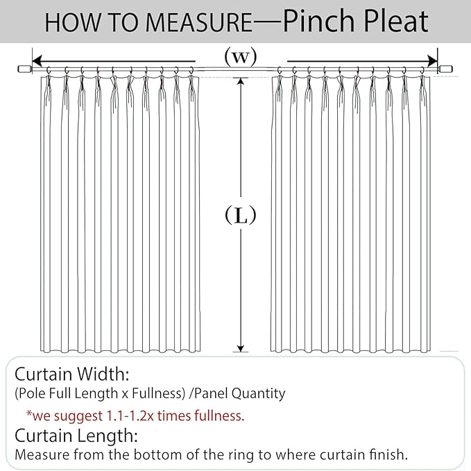 Macochico Pinch Pleated Blackout Curtains 102 Inches Long 100% Light Blocking Light Khaki Linen Drapes for Bedroom Living Room Farmhouse Shabby Chic Burlap Curtains with Tieback 72”Wx102”L 1 Panel-Ruum Studio Home
