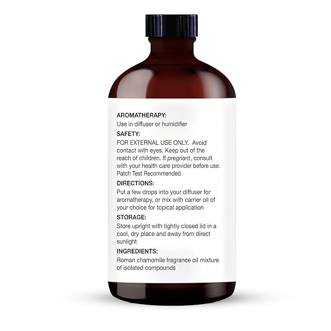 Majestic Pure Chamomile Essential Oil with Glass Dropper - Huge 4 Fl Oz - 100% Pure and Natural Chamomile Oil - Premium Grade Essential Oils for Diffuser, Aromatherapy, Soap and Candle Making-Ruum Studio Home