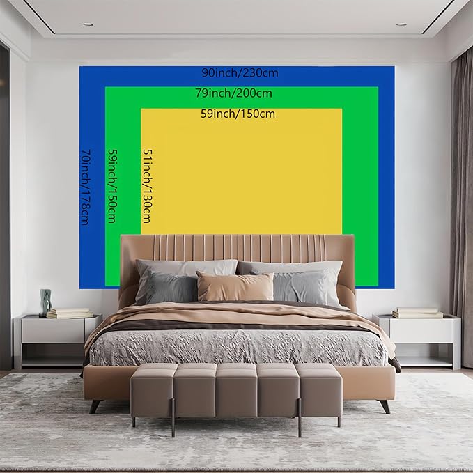 BSFHH Nature Tapestry Forest Tree Sea Cave Wall Hanging, Stream Through Rainforest Landscape Wall Art Tapestry for Bedroom Living room (Lake View, 110" × 87", Unframed)-Ruum Studio Home