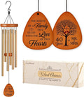 40th Wedding Anniversary Wind Chime, Happy 40th Anniversary Romantic Gifts for Couple, Parents, Wife, Husband, Friends, Ruby Wedding Anniversary's Keepsake Gifts Ideas-Ruum Studio Home
