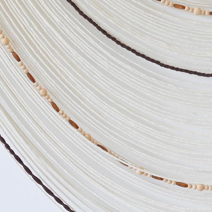 Macrame Wall Hanging Handcrafted Boho Wall Decor Bead Woven Wall Hanging for Bedroom, Living Room, Entryway, Farmhouse or Nursery Bohemian Home Aesthetic 57"x35"-Ruum Studio Home