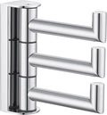 Angle Simple Towel Hook for Bathroom, SUS 304 Stainless Steel Foldable Robe Towel Holder, Wall Coat Hook, Polished Chrome-Ruum Studio Home