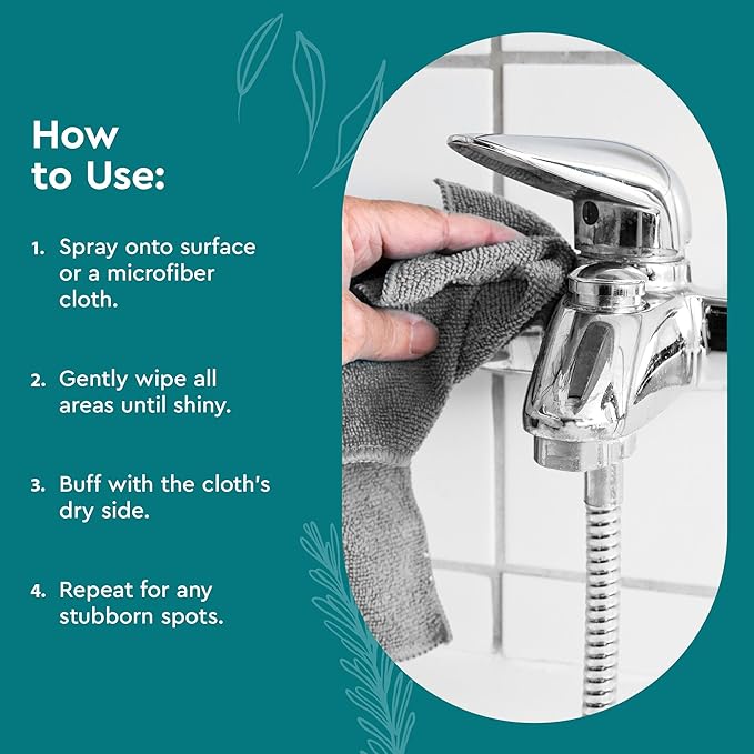 Puracy Stainless Steel Cleaner, Natural Stainless Steel Sink Cleaner, Stainless Steel Cleaner for Appliances, Sink Cleaner and Polish Kitchen Cleaner, Stainless Steel Refrigerator Spray (Lavender)-Ruum Studio Home